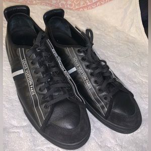Black Leather Sneakers